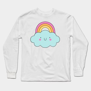 Rainbow & Cloud Long Sleeve T-Shirt